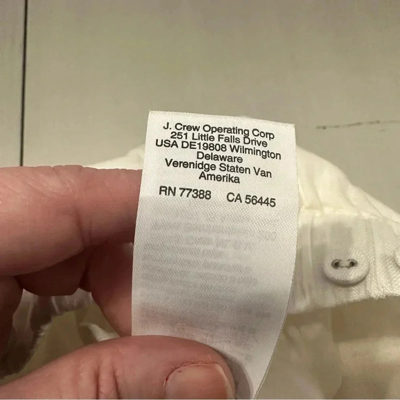 J. Crew Women's Ivory 100% Linen Pull-On Shorts with Pockets Size 1X GUC - Picture 5 of 7